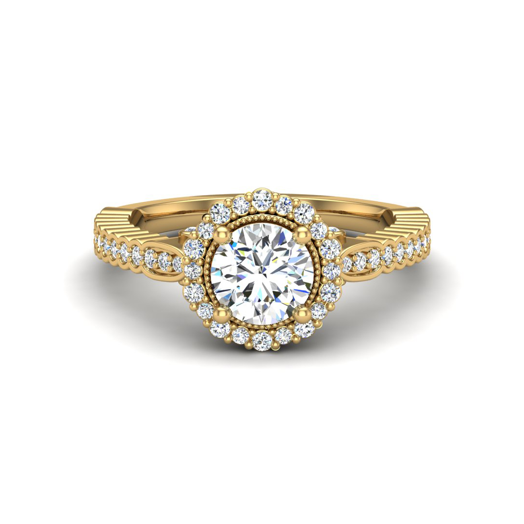 Nina Halo Engagement Ring
